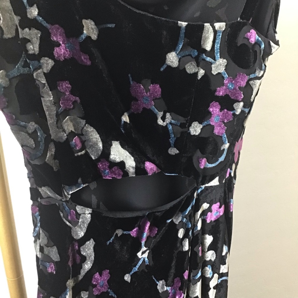 Black Silver and Purple Maxi Dress - Picture 15 of 16